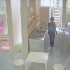 incomplete house 複数の部屋を同時に見渡す