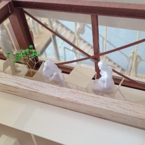 Fujiyoshida-Balcony 模型写真　3階休憩スペース