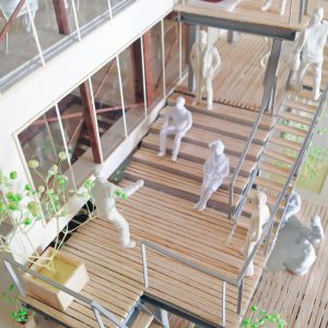 Fujiyoshida-Balcony 模型写真　バルコニーの劇場