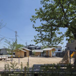 亀崎公園の再編 北側道路からの全景（昼）