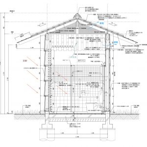 亀崎公園の再編 矩計図