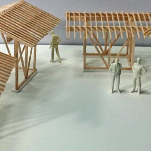 亀崎公園の再編 軸組模型